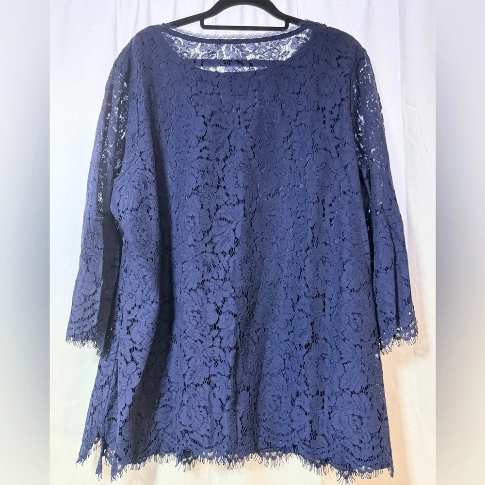 Isaac Mizrahi Navy Lace Dress - Picture 5 of 5